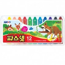 일음쇼핑^^*m아모스 파스넷 12색 미술놀이 크레욜라 크레용 넷파스 준비물 파스텔일medi^*^, ab*^^선택없는