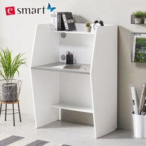 e스마트 클로버 독서실책상, 색상:화이트