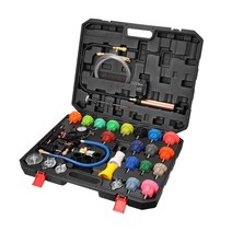 공기질 측정기 새집 Radir Pressure Tester Kit Automotive Vacuum ing Sytem Refill Leak Dtion Tool ant Gauge Dt, [01] 34 Pieces Type