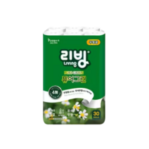 리빙 퓨어그린 화장지 3겹 25m 30롤 1팩
