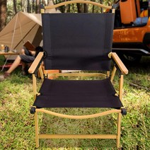 Kweetle 업그레이드된 블랙 대형 접이식 캠핑 의자 해변 의자 야외 가구 알루미늄 휴대용 접이식 캠핑 의자 캠핑 피크닉 공원용