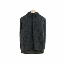 유니클로 그레이 면혼방 후드집업 남자 7802