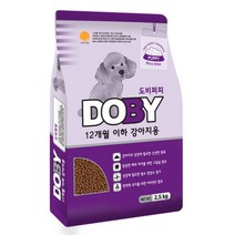 도비 퍼피 12개월이하 강아지용 사료 2.5kg, 5개