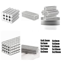 자석 강력자석 냉장고자석 원형자석 미니 네오디뮴 자석 Dia 5x0.5 5x1 5x2 5x3 5x4 5x6 5x20MM 둥근 희소, 03 5x1.5mm50Pcs