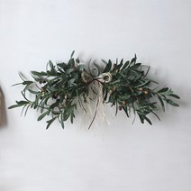 내추럴 올리브 조화 스웨그