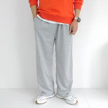 로니제이 남녀공용 남자 밴딩 츄리닝 바지 와이드 면 팬츠