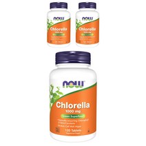 나우푸드 클로렐라 1000mg 타블렛, 120개입, 3개