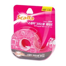 스칼라)크리스탈테이프(C1220D 핑크)갑(24개입)