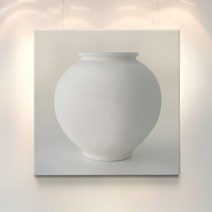 [인메이블] 다복 달항아리 그림 돈들어오는 풍수 힐링 인테리어 거실 현관 백자 도자기 액자 집들이 선물, 01.[I] calm-기원, 캔버스액자, 중형 12호 [50x50cm]