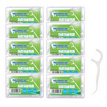 엘유앤 일회용 치실 50p, 50개입, 10개