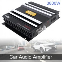 PUZU LVPIN DSP 카오디오 바이크 오토바이앰프 해양보트 3800W 클래스 AB 디지털 알루미늄 합금 2 채널 블랙 카 스테레오 앰프 범용 자동 오디오 전력 증폭기, 한개옵션0