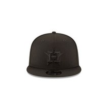 남성 New Era 9Fifty 블랙/블랙 MLB 휴스턴 애스트로스 베이직 스냅백 (115