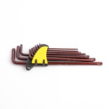 MDO8257 고급형 9종 육각 별렌치 홀 17.5cm 육각렌치세트 렌찌 (수공구/랜치/각렌치), 1개