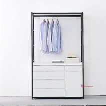 리코행거 수납 선반 1200 1인가구 옷장 미니 드레스룸 옷걸이opq396, SPRg_멀바우