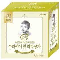 순작 유기농 우리아이 첫 작두콩차 2g, 작두콩+보리 혼합맛, 10개입