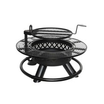 야외 난로 장작 모닥불 화로 불멍 펜션 캠핑 정원, 소형 BBQ 테이블 + 레인커버