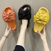 EVA 가벼운 컬러 왕리본 여성 슬리퍼 실내화 사무실 직장인 학생 여자 귀여운 층간소음 러블리 여행