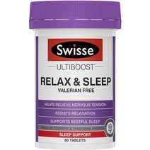 Swisse Ultiboost Relax & Sleep 60 Tablets, 1개