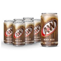 A&W 루트비어 탄산 음료 Root Beer 221ml 6캔 1팩