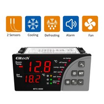 Eliteh MT-500 디지털 온도 컨트롤러 범용 조절기 콜드 룸 냉장고 냉각 제상 팬 110V 220V, 01 110V