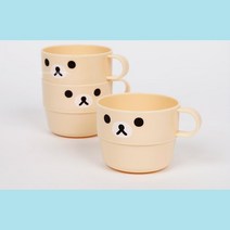 어린이집 세트물컵 리락쿠마 얼굴모양 3P 아이물마시기 플라스틱컵 휴대용