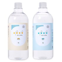 이공이공 면도기 세정액 1L + 1L 묶음 면도날 세척 관리용품, 스위트자스민, + 블루마린