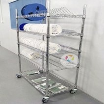 초자건조대 실험실 드라이 랙 다목적 비커 건조대, 1215x457x1500x5레이어2더블1싱글2플랫+휠