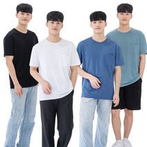 기능성원단포퍼먼스웨어남성베이직라운드여름반팔티셔츠