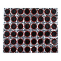 48pcs 고무 펑크 패치 자전거 타이어 타이어 튜브 수리 사이클 패치 키트 접착제, 둥근