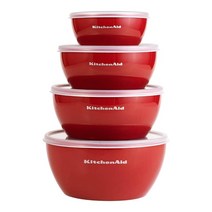 KitchenAid 키친에이드 클래식 프렙 볼 뚜껑포함 4개 세트, 스카이