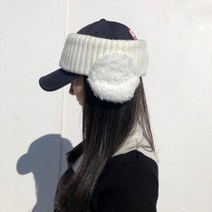 로로얼로이 골프 니트 부드러운 퍼 귀마개 겨울 여성골프 필수템 정말 따뜻한 이어워머, 컬러 : 화이트