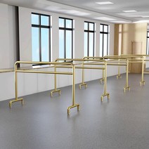2단 발레바 개인용 가정용 무용학원 발레봉 스트레칭바, 2단 골드 길이 120 높이 105