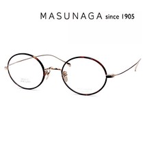 [마수나가] GMS196-T 31C 오벌형 티타늄 초경량 안경테 MASUNAGA