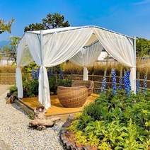 야외 전망대 야외 정자 정원 발코니 파고라 조립식 천막, A 2.5m