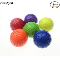 골프공 세척 세척기 브러쉬 기계 Crestgolf 6 개갑 다채로운 미니 골프 공 두 조각 골프 연습 공 훈련 골프 pelotas 81, 푸른