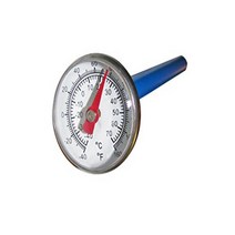Pocket Dual Scale Thermometer 1.00” Dial -Food Services and HVAC stainless steel stem. Dual Scale -4, 1