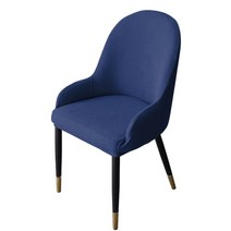 원형스툴커버 의자천갈이 회전 소파 시트 리폼 의자 커버 곡선 백 악센트 식당 의자 슬립, 14