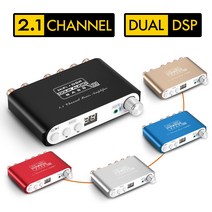 Douk Audio 2.1채널 80W + 40W *2 블루투스 DSP 디지털 파워 앰프 서브우퍼, 블랙