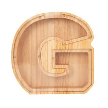 원목 우드 저금통 알파벳 인테리어 소품, G