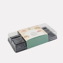 고고패키지 화과자 만쥬 떡 케이스 6구+슬리브 세트-초록