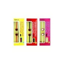 LECY 정품 칼국수 스마트용 이어폰 /LS-500/줄꼬임 방지/ 셋/마이크기능 ON/OFF /icp-900i, (레드-옐로)