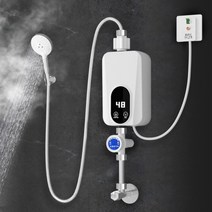 순간 온수기 급속 전기 온수 샤워기 욕실 가정용 목욕, 3500W+누수방지플러그