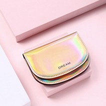 여성미니지갑 여학생 새로운 패션 레이저 여성 지갑 동전 미니 휴대용 세련 짧은 카드 랩 만두 클러치 빛나는 2022110333