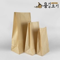 용기는요기 크라프트 각대봉투 대 중 소 내유지 코팅봉투 종이봉투 튀김 감자 붕어빵 봉투 (1000개), 1000장, 1박스, 각대봉투-중, 코팅(내유지)
