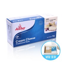 [아이스박스포함] 앵커 앵커크림치즈 1kg, 1개