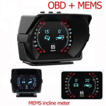 2012 년 이후 모델에 적합] HUD OBD MEMS G-FORCE G-P-S SMART 계측기 속도 지능형 시간 기기 속도 시스템 안전 시스템 안전 시스템 오일 온도, OBD+MEMS