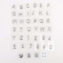 1P 이니셜문자 스티커, 제품선택, 하트