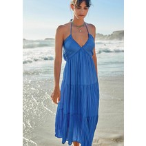 넥스트 HALTER 데일리 Cobalt Blue 휴양지 봄 여름 가을 원피스 [독일]