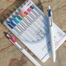 아이플래너스 와이어클립 유니볼 수입 ONE 중성펜 0.38mm 8색세트 3W9EDD02, 1개, 본상품선택