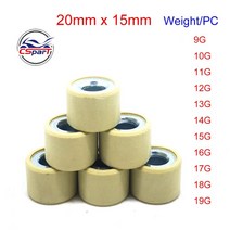 v벨트 평벨트20x15 9G 10G 11G 12G 13G 14G 15G 16G 17G 18G Variator Roller For CH-125 150 혼다 PCX SPI, 03 11G
